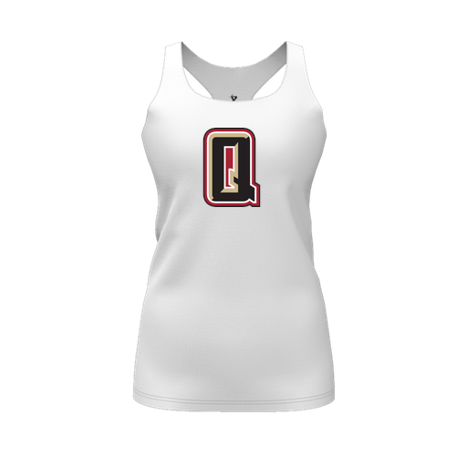 [CUS-DFW-RCBK-PER-WHT-FYS-LOGO2] Racerback Tank Top (Female Youth S, White, Logo 2)