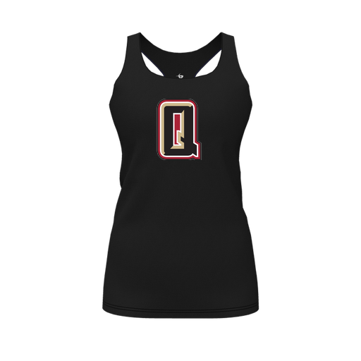 [FT0TRBBK-FYS-LOGO2] Decker Racerback Tank Top (Female Youth S, Black, Logo 2)