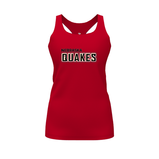 [FT0TRBRD-FYS-LOGO1] Decker Racerback Tank Top (Female Youth S, Red, Logo 1)