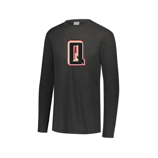[FTLCUBBK-AXS-LOGO2] Decker Men's Tri-Blend T-Shirt - Long Sleeve (Adult XS, Black, Logo 2)