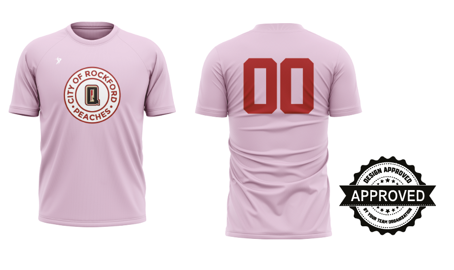 Peach Crew Neck Jersey Quakes Men's