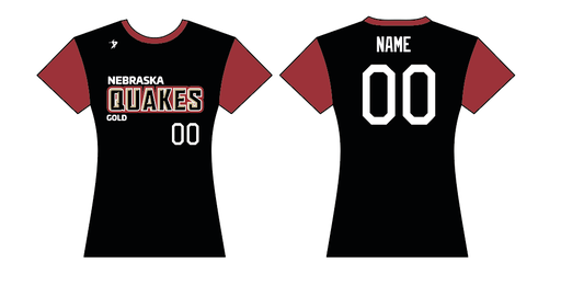 Nebraska Quakes Gold - Beyer - Red Crew Neck