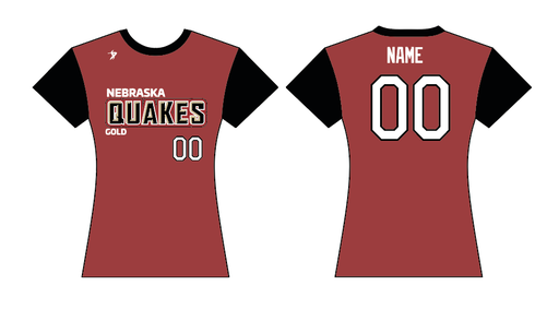 Nebraska Quakes Gold - Beyer - Red Crew Neck